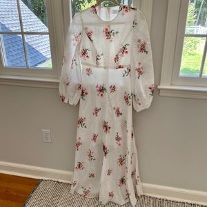 Zimmerman Floral Linen Maxi Dress